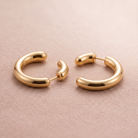 Boucles d'oreilles Arcade Courbe