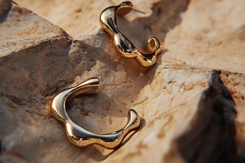 Boucles d'oreilles Meteor Magma - Ethel